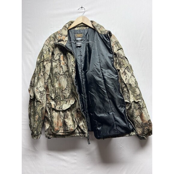 Men’s Yukon Gear Camo Hunting Puffer Jacket Large Zip Jacket - Picture 1 of 7